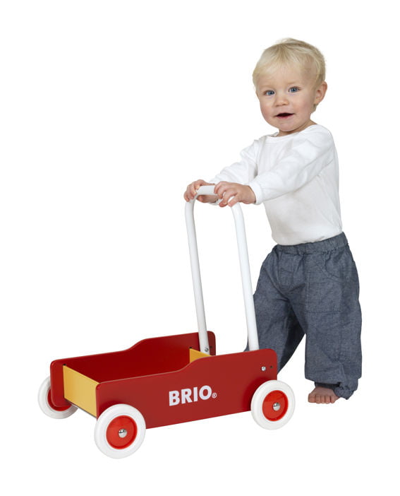 Brio_31350_1 Каталка для малюків BRIO червона з жовтим (31350)